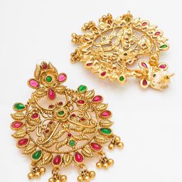 aadita Gold-Plated Circular Chandbalis image 2