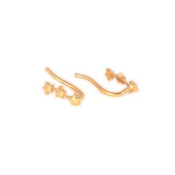 SHAYA Gold-Toned Contemporary Ear Cuff Earrings image 3