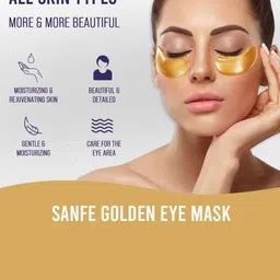 Sanfe Set of 3 Golden Eye Masks image 3