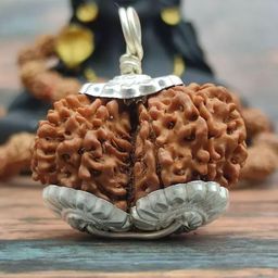 astro cart Gauri Shankar Rudraksha Nepali Gaurishankar Rudraksha Original Certified गौरी शंकर रुद्राक्ष Gauri Shankar Rudraksha Pendant Naturally Joined Combined Rudraksha Nepal Gori Shankar Rudraksha image 2