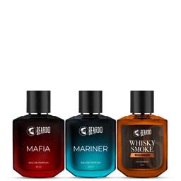 BEARDO Men Set of 3 Eau De Parfum 50 ml Each - Mafia, Mariner, WS Bourbon-7