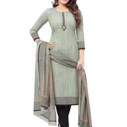 MIRAAN Printed Pure Cotton Unstitched Dress Material-image-88