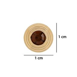 tripin Brass Kurta Buttons with Diamond Crystal and Chain TNSPKURTA2008 image 3