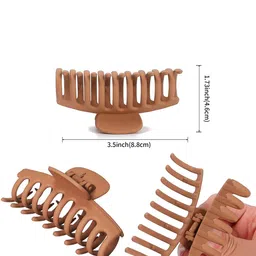 CHRONEX Set of 6 Assorted Butterfly & Rectangular Claw Clips image 3