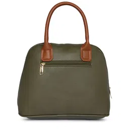 Lavie Green Structured Handheld Bag with Applique image 3