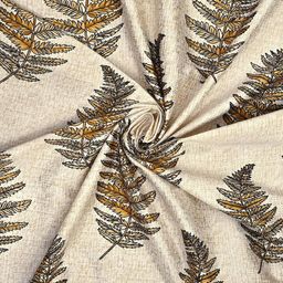 Cortina Beige & Brown 2 Pcs Quirky Printed Window Curtains image 2