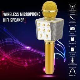 DK HOME Singing Mike Advance Handheld for All Smart Phones | Wireless Multi-Function Bluetooth Karaoke Mic with Microphone Speaker image 5