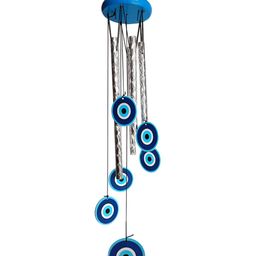 Shubhanjali Blue & White Evil Eye Wind Chimes-image-33