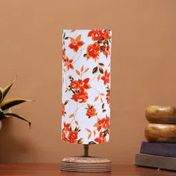Devansh White Wooden Table Lamps-44