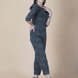 RAASSIO Printed Basic Jumpsuit with Frills image 4