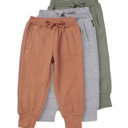 GJ baby Boys Pack Of 3 Cotton Joggers-image-40