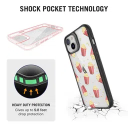 DailyObjects Transparent & Red  Popcorn Icon iPhone 13 Mini Back Case image 3