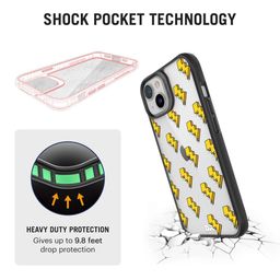 DailyObjects White & Yellow Thunder Icon Printed iPhone 13 Mini Back Case image 3