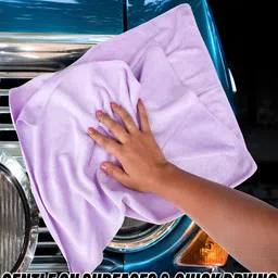Kuber Industries 3 Pieces Green & Lavender 400 GSM Microfiber Kitchen Towels image 3