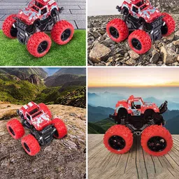 ADKD Kids Set Of 4 Mini Unbreakable Friction Powered Monster Cars image 3