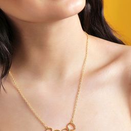 Rubans Voguish Gold-Toned Gold-Plated Handcrafted Necklace-image-31