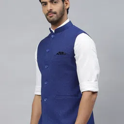 ESSAS club Men Nehru Jacket with Pocket Square-50