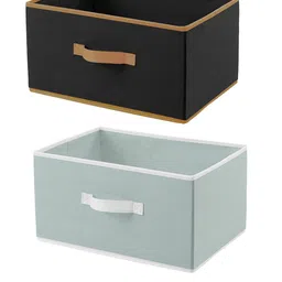 Kuber Industries Set Of 6 Solid Rectangular Foldable Storage Organizers image 2