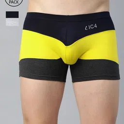 IC4 Men Pack of 2 Assorted Colourblocked Trunks 0WNG-NYC333P2-18