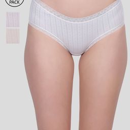 Amour Secret Women Pack Of 3 Striped Hipster  Briefs-image-57