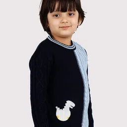 JoE Hazel Boys Self Design Acrylic Pullover image 4
