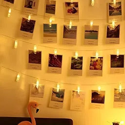 ENORMITY Yellow Photo Clip Shape String Lights image 3