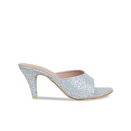 Shezone Printed Open Toe Kitten Heels image 4