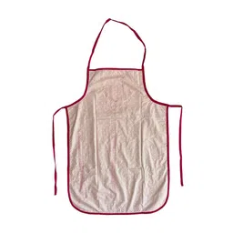 Kuber Industries Set Of 3 Pink & White Polka Dot Printed Cotton Aprons image 5