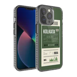 DailyObjects Green & White Printed Kolkata City Tag Stride 2.0 iPhone 13 Pro Phone Case-13