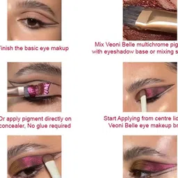 Veoni BELLE Set Of 4  Color Changing Eyeshadow- Rust-Venus-Aqua & Fall - 2g Each image 5