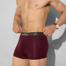 MODERN CREW Men Pack of 2 Premium Micro Modal Short Trunks MC2-ST-002-CL-NP-WT-S image 3