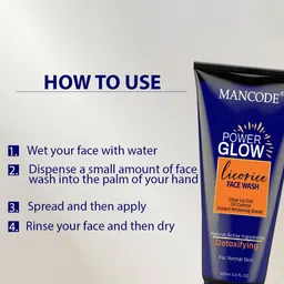 MANCODE Power Glow Face Wash for Oil Control & Instant Glow - 100 ml image 3