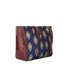 THE CLOWNFISH Ethnic Motifs Printed Structured Tote Bag image 4
