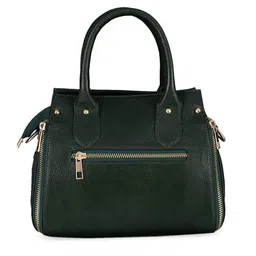 HiLEDER Pure Leather Designer Textured Structured Handheld Bag image 2