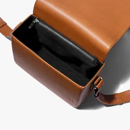 DailyObjects Leather Structured Sling Bag with Zip Wallet image 4