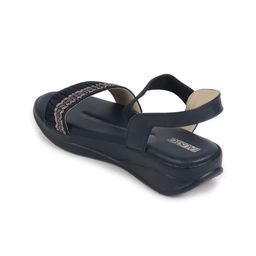FAUSTO Textured Open Toe Comfort Heels image 5