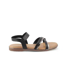 Tresmode FLASHINE Cross Strap Open Toe Flats With Backstrap image 5