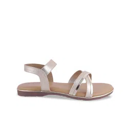 Tresmode Textured Backstrap Open Toe Flats image 3