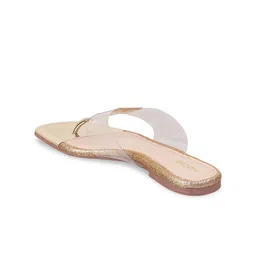 Mochi Shimmered Open Toe Flats image 3