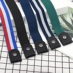 aavad-khodal enterprise Invisible Elastic Lazy Belt No Buckle Elastic Belt for Women Mens Adjustable Invisible Jeans Pants Dress Stretch belt (23"-38" Waist)(MULTI COLOUR) image 3