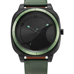 Fastrack Unisex Dial & Leather Straps Analogue Watch 68034PL03W-21