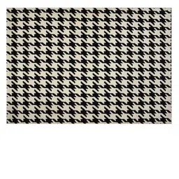 PRESTO Black & White Abstract Printed No-Shred Carpet image 2