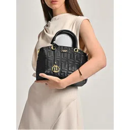 Lavie Luxe Black Women's Label25 Satchel Bag (S)-picture-46
