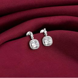 Giva Sterling Silver Flower Wreath Stud Earrings For Women(One Size)-picture-40