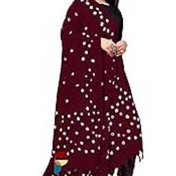 PRACHARANWomen Cotton Hand Printed Bandhani Design Dupatta | Ethnic Tie Die Print Dupatta (LENGTH 2.10M)-45