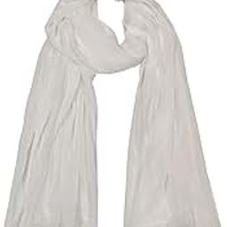 Navti CreationsWomen's White Chiffon Dupatta/Chunni 2.25m (Pack of 1) Dyeable-23