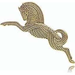 SYGABrooch Pin Fashion Electroplated Alloy Jewellery Pin Vintage Clothing Accessories Decoration Horse Style Brooches For Men's & Women- S240-image-37