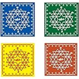 Auspicious Sri Chakra Wooden Stand Puja Chowki (4 * 4 Inch) | Manai Kolam | Diya Base | Idols Stand (2)-image-42