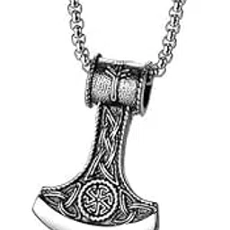 the men thing THE MEN THINGPendant for Men - Alloy Pendant with Pure Stainless Steel 24inch Round Box Chain Collection for Men & Boy-picture-2