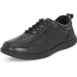Blue Leather By CentrinoGenuine Leather Men's Formal Shoes | Cushioned Insole | Stylish Lace-Up | Durable & Leather Crafted | Uniform Dress Shoes | Perfect for Office Wear & Formal Dress (3986)-image-8